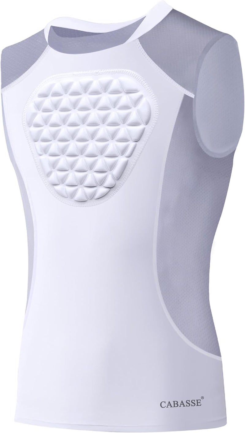 Cabasse Youth Chest Protector, Heart-Guard/Sternum Protection Shirt for Baseball, Football, T Ball, Lacrosse & Goalies - Image 1